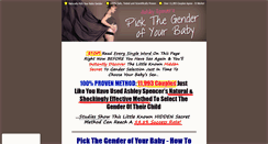Desktop Screenshot of pickthegenderofyourbaby.com